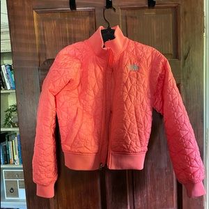 Melon Color Ladies Crop / Bomber NORTH FACE jacket